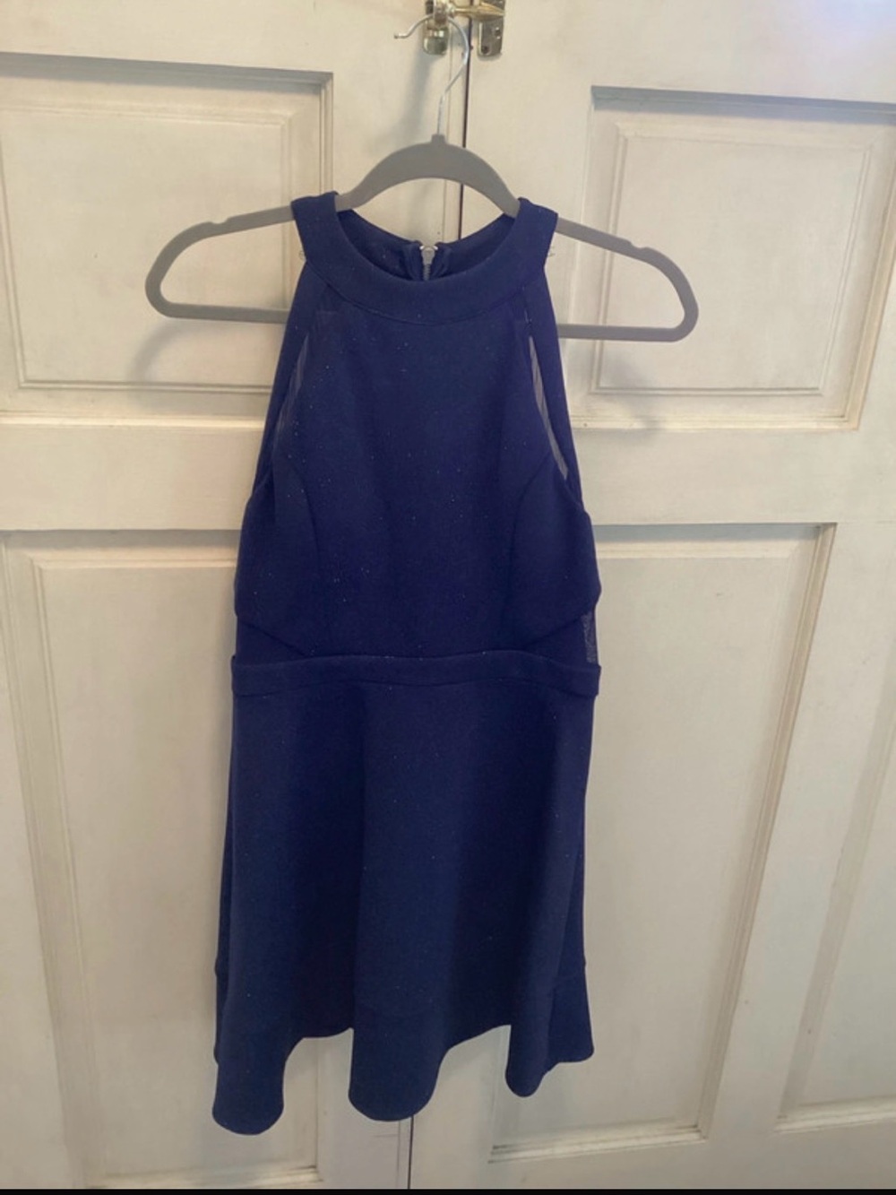 Honey and Rosie Midnight Navy Halter Mini Dress
